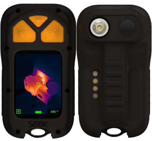 Seek Thermal Reveal 300 Thermokamera, 320 x 240 hochauflösende Wärmebildkamera, 25 Hz Bildfrequenz, -15,6 °C ~ 550 °C Temperaturbereich, IR-Kamera mit Taschenlampe für Inspektion, Jagd, Bootfahren,