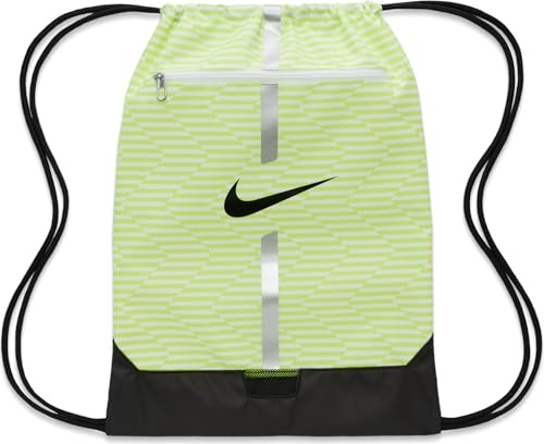 Nike Academy DA5435-702 MISC - Bolsa de entrenamiento de fútbol (18 L), color negro y negro, Volt/Black/Black, talla única, Deportes