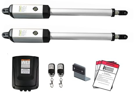 TIEOAXFT Automatic Electric Double Arm Swing Door Motor Double Leaf Swing Gate Opener Garage Courtyard Door Access Control System