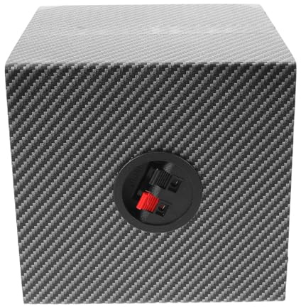Alipis Caisson de Basses Voiture 4 Pouces en Bois Massif Caisson de Haut-Parleur Audio pour Autoradio Compact Isolant Acoustique pour Installation Automobile