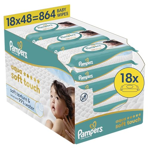 Pampers Toallitas húmedas Aqua Soft Touch 18x - 864 unidades