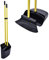 Jekayla Set Scopa e Paletta, Spazzatrice e Paletta Combinata con 137 CM Maniglia Estensibile per la Pulizia della casa, nero