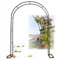 Wopee Metal Garden Wedding Arch,Arbor for Climbing Plant Indoor Outdoor,Balloon Arches kit Decoration,Flower Stand backdrop frame,Decoration Pergola for Party Ceremony Support Trellis