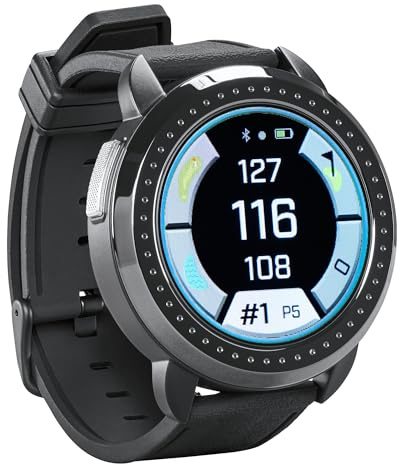 Bushnell Golf iON Elite GPS Watch – Color Touchscreen, Slope‑Adjusted Yardages, 38,000+ Courses, Shot Tracker, USB‑C, Magnetic Charger – Black