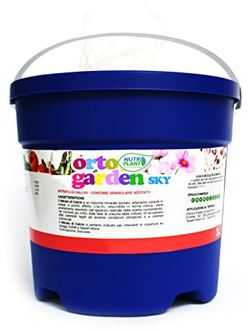 Nutriplant SKY, Concime fertilizzante minerale azotato,Rinforza la resistenza da stress e aggressioni dei fattori ambientali,solubile in acqua,per tutti i tipi di piante ornamentali e da orto,3kg(1)