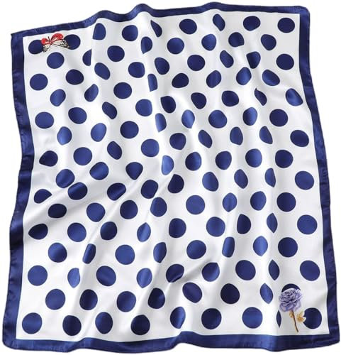 prinfantasy Schal Damen Seidentuch Klein Weich Quadratisch Seidenschal für Mädchen, S06010