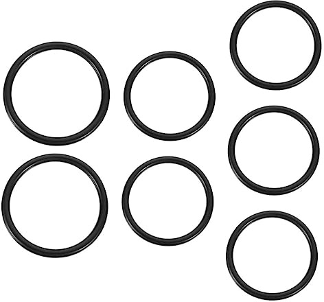 TOYANDONA Singing Bowl Rubber Rings Sound Bowl Rubber Ring Cushion Set for Tibetan Crystal Singing Bowls Stabiliser for Meditation Buddhism Practice and Home Display 2 Large 5 Small