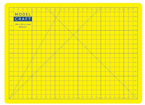 Modelcraft Value - Tappetino da taglio, giallo, formato A4