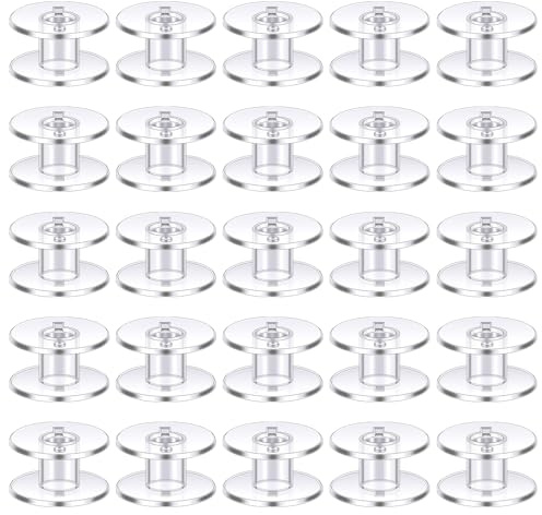 Doxiru 25 bobine in plastica per macchina da cucire con capsula della bobina