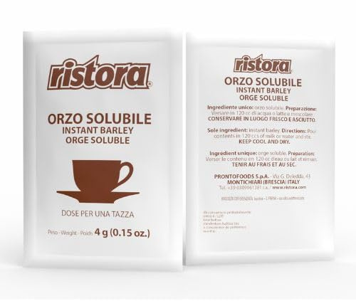 Ristora Monodose Bevande Istantanee Solubili - Prodotti da servizio Hotel - Alberghi e Coffee Break - Comode Bustine Monodose per la Pausa Caffè – (50, ORZO)