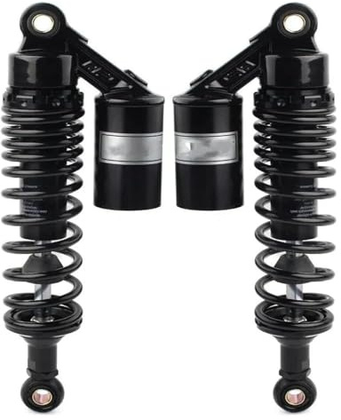 Aufhängungsdämpfer 320-mm-Luftfederbein Hinten Ersatzteil Schwarz Universell Motorradzubehör 1 Paar