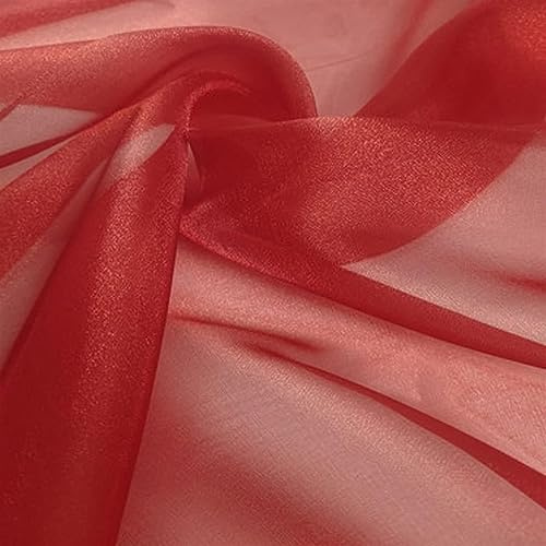 Tissu en tulle organza pour décoration de mariage et d'événement, idéal pour housses de chaise, chemins de table, projets d'artisanat, rouleau de 9,1 m, matériau transparent pour une touche élégante