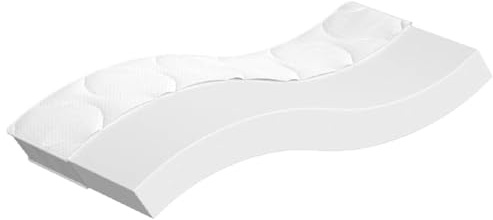 Ordellia Barnmadrass Bonnell fjäderkärna medium 80 x 160 cm, andas, ergonomisk, rullmadrass, för barnrum och sovrum, 18 cm hög, tygskydd av polyester