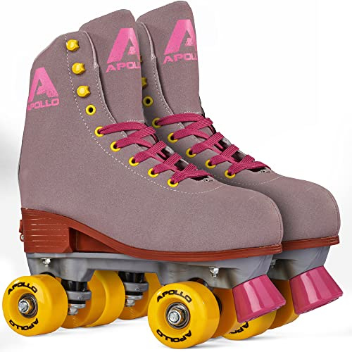 Patines Apollo Classic de 4 Ruedas - para niños, Adolescentes y Adultos, Talla Ajustable, para niñas y Mujeres, cómodos, para Todas Las Edades, 3 Tallas Desde la Talla de Calzado 31 hasta la 42
