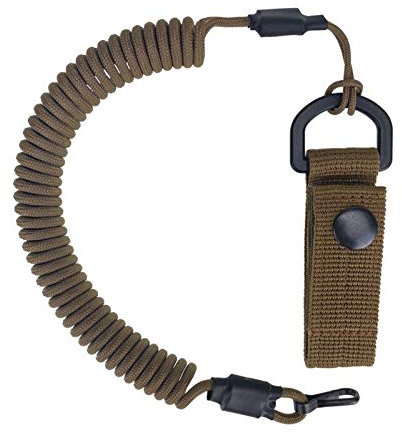 EdcX Paracord Tactical Lanyard, Spiral-Kabel, elastischer Schlüssel-Anhänger aus Paracord