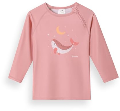 Monnëka T-Shirt de Bain Manches Longues UV50+ Bébés et Enfants | T-shirt de bain manches longues avec UV50+ et certification Oeko-Tex. Séchage rapide, confortable et sûr.