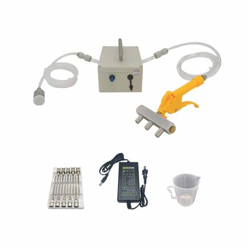 LeTkingok AC 100-240V Pompa di Iniezione Salina Elettrica, Carne Decapaggio Macchina Carne Marinata Siringa Carne Processor Salina Condimento Iniettore (Set 3)