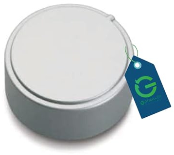 G GRIMALDI Ariston Hotpoint Indesit - Manopola in plastica colore argento silver nichel C00111686 - C00111696 per cucina piano cottura - M0236