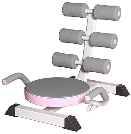 Sit-Up-Helfer, Bauchtrainer, Bauchmuskel-Crunch-Maschine, Bauchübung, Taillen-Drehfunktion, Beinübung, Taillenübung, Rückenübung, Gliedmaßenübung, Heim-Fitnessgeräte (Rosa)