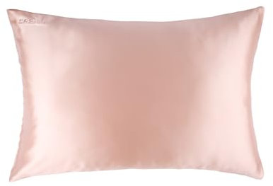DREAMI Premium Silk Pillowcase for Hair & Skin – Ultra Soft, Cooling, Anti-Frizz, Hydrating, Reduces Wrinkles | 100% Pure 22 Momme Mulberry Silk, with Hidden Zipper (50x75 cm, Rose Gold)