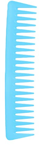 Grand Peigne Démêlant pour Cheveux, Peigne à Dents Larges, Design Ergonomique, Sensation Mate, Cheveux Bien Rangés pour Cheveux Secs et Mouillés pour Cheveux Bouclés (BLUE)