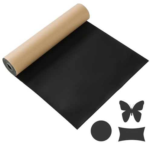 MAOPINER Sponge Neoprene with Adhesive Foam Rubber Sheet, 1/8 T x 12 W x 54 L, Closed Cell Foam Padding, Adhesive Neoprene Foam Sheets for DIY Projects and Crafts (1, 1/8 T x 12 W x 54 L)