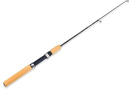 BuyWeek Canna da Pesca Canne da Pesca 77cm, Mini Telescopio in Fibra di Carbonio e EVA per Ghiaccio Invernale