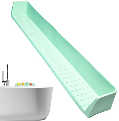 ETUCYNG Vasca da bagno Splash Guard in silicone per doccia, 80 x 11,5 x 9,7 cm, autoadesiva, protezione contro le cadute per cucina e bagno