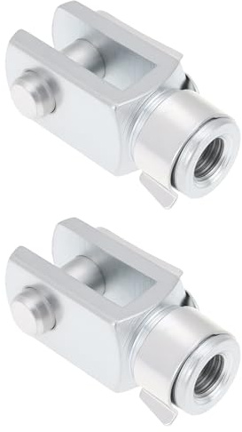 eMagTech Lot de 2 Chapes à Dégagement Rapide 5/16 UNF avec Goupille à Ressort pour Vérin Pneumatique Longueur 42 Mm