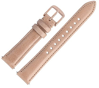 Fossil Uhrenarmband, 16 mm, Leder, Beige, ES-4007 | LB-ES4007, Gurt, Riemen
