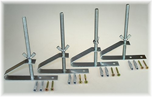 BayWorld 4 x Autoreifen Wandhalterung Reifenhalter Stahl verzinkt