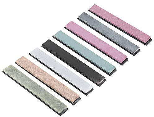 8pcs Piedra De Afilar De Cuchillo Grano 240/400/800/1000/3000/5000/8000/10000 Herramienta de afilar de utensilios de cocina para afilar cuchillos de cocina