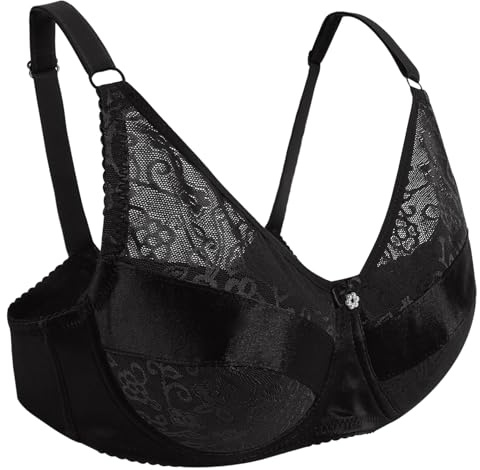 Vollence 36/80 Pocket Bra for Silicone Fake Breast Fake Boobs Mastectomy Cross Dressers -, Black, 36/80 (Suit for Cup B / C)
