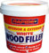 500g Wood Filler for Indoor & Outdoor General Repairs to Wood (Wood Filler White)
