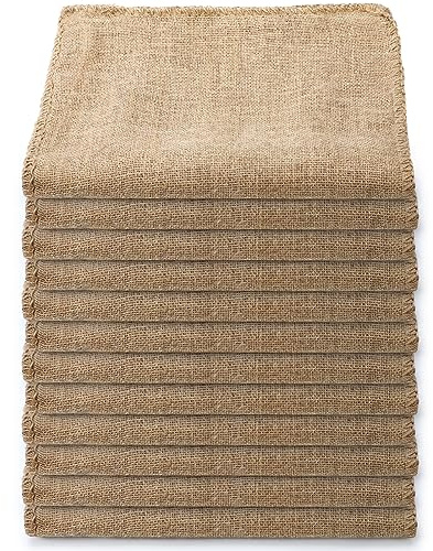 Windyun 12 Pack Potato Sack Race Bags Burlap Bags with Drawstring Natural Jute Reusable Root Vegetable Storage Gunny Sack for Food Strong Race for Birthday Party Game (18 x 24 Inch)