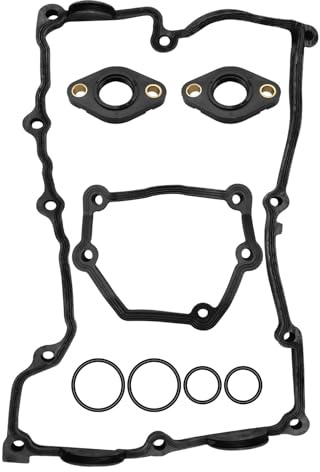 Juego de juntas de tapa de válvula, juego de juntas de sellado para tapa de motor, juego de discos de sellado compatibles con BMW Serie 1 3 E46 E81 E87 E90 E91 E60 N42 N46 E83 E85 Reemplazar