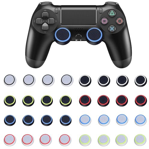 32 Pcs Colored Controller Grips,Aiming At The Auxiliary Thumb Grip Hat,Switch Joystick Caps,Protecting The Attachment Game Controller,Suitable For Ps5 Ps4 Ps3 Ps2 Series X Switch Pro Controller