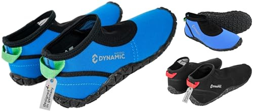 DynamicNord - Zapatos de baño de Neopreno para niños, diseñados en Alemania (Azul, Sistema Tallas Calzado EU, Niño (2-5 años), Números, Mediano, 34)