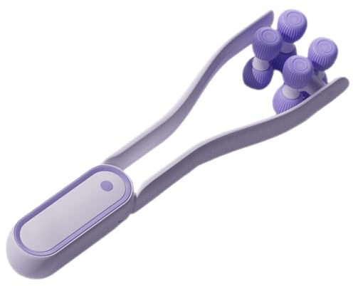 Générique Rouleau de Massage Facial Outil de Soin Peau Compact Portable Massage Visage Lifting Visage Femme Double Menton Violet