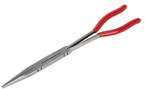 Sealey Ak8591 Needle Nose Pliers Double Joint Long Reach 335Mm