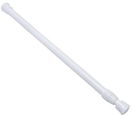 Bluelans® White Metal Telescopic Extendable Tension Curtain Rods Poles Rails (70cm - 120cm)