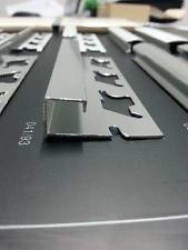 Profil Jolly pour carrelage en aluminium, avec bords carrés.