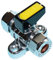 Everenty 8mm Mini Lever Gas Ball Valve with Backplate, Compression Connections to BS EN 1254, EN 331 Compliant