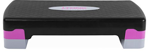 Tone Fitness Unisex-Erwachsene Pink Aerobic Stepper, Schwarz/Violett, Compact