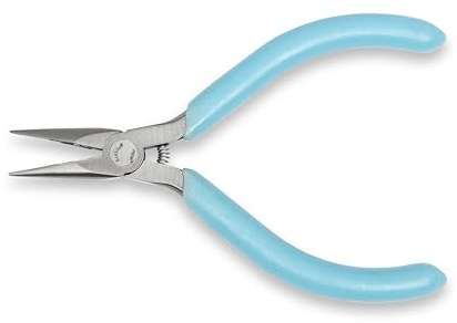 Xcelite Weller L4GN Xcelite 4 Sub-Miniature Needle Nose Plier with Light Blue Cushion Grip Handle