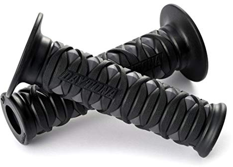 Daytona 88576 Motorrad Griffgummi Set GGD-KATANA, 7/8“ (22,2mm), 125mm, offenes Ende, grau