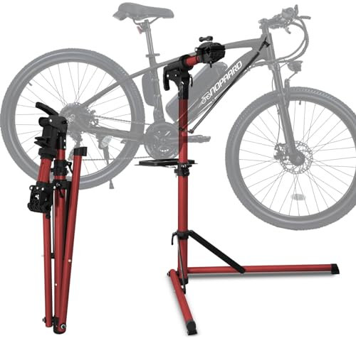 NOPAARD Robuster Reparaturständer für Elektrofahrräder, max. 50 kg, tragbarer Aluminium-Fahrradständer, geeignet für jedes Fahrrad, schweres E-Bike, Mountainbike und Rennrad usw