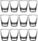 Yitobici Bicchierini da shot, set di bicchierini da shot per tequila da 35 ml, in vetro robusto, bicchierini per tequila, vodka, ouzo e liquore (35 ml - confezione da 12)