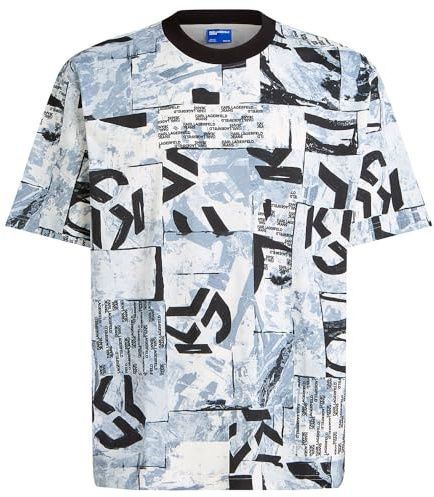 Karl Lagerfeld Jeans Hombre Relaxed All Over Print T-Shirt Urban Texture All Over Print M