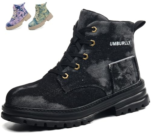 NBOFIEHY Chaussures de Sécurité Femmes Confortable Basket de Securite avec Embout en Acier Légère Bottes de Sécurité Respirante Chaussures de Travail Antidérapante, Noir, 39 EU
